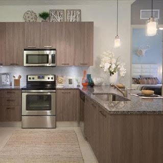 Floor plans boast details of contemporary flair with two magnificent schemes to choose from; modern quart countertops with dark wood-inspired flooring or timeless granite countertops with light ceramic tile flooring